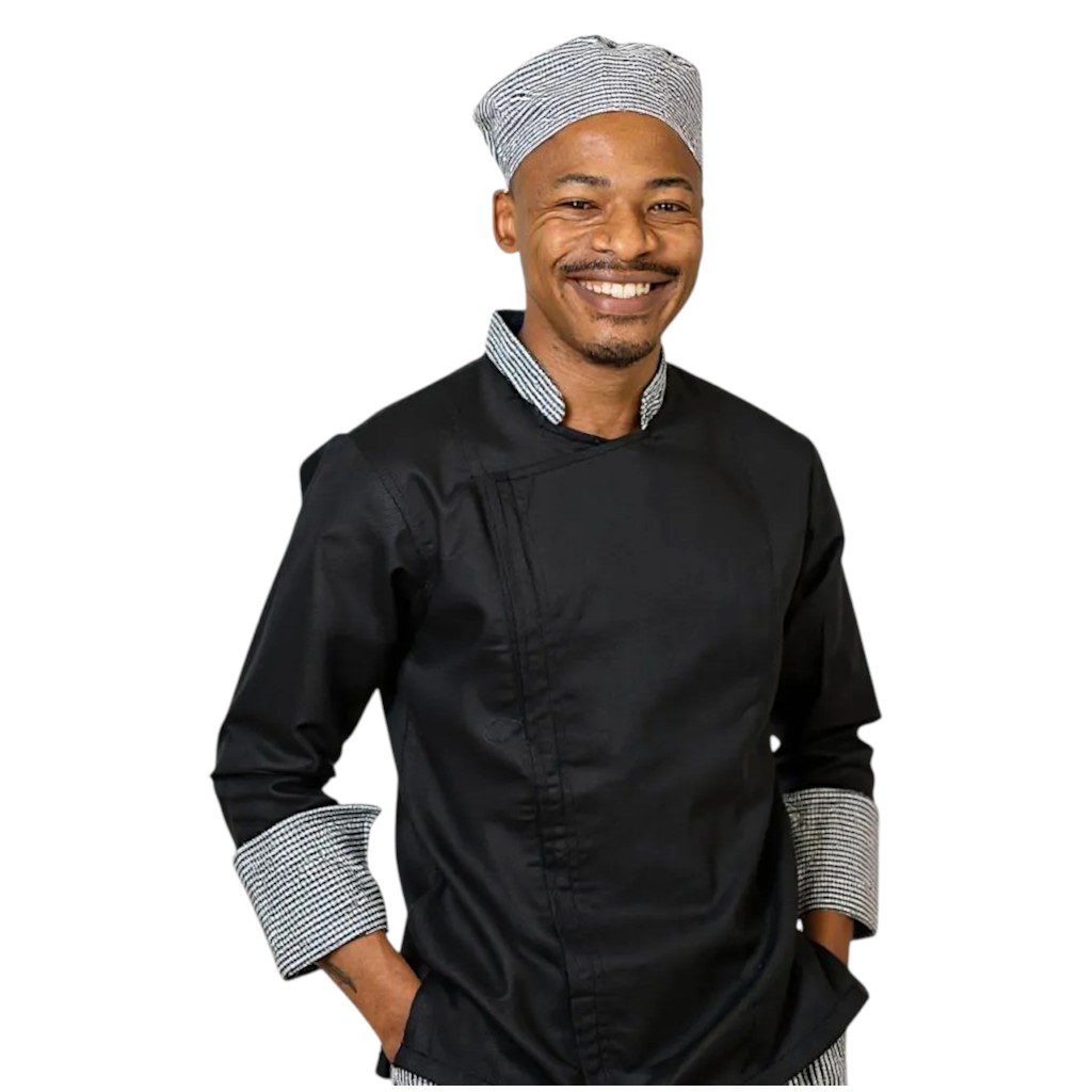 Tomahawk Black Check Chef Jacket
