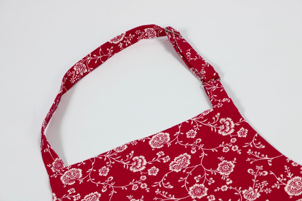 Red Floral Apron - Image 4
